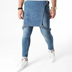 Tout neuf 🔥 Salopette en Jean Slim 1457 Bleu Medium Denim de LBO 🔥