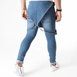 Tout neuf 🔥 Salopette en Jean Slim 1457 Bleu Medium Denim de LBO 🔥 -France LBO Soldes Boutique lbo 241096 FAB SHALBO 1457 20201203T152044 04