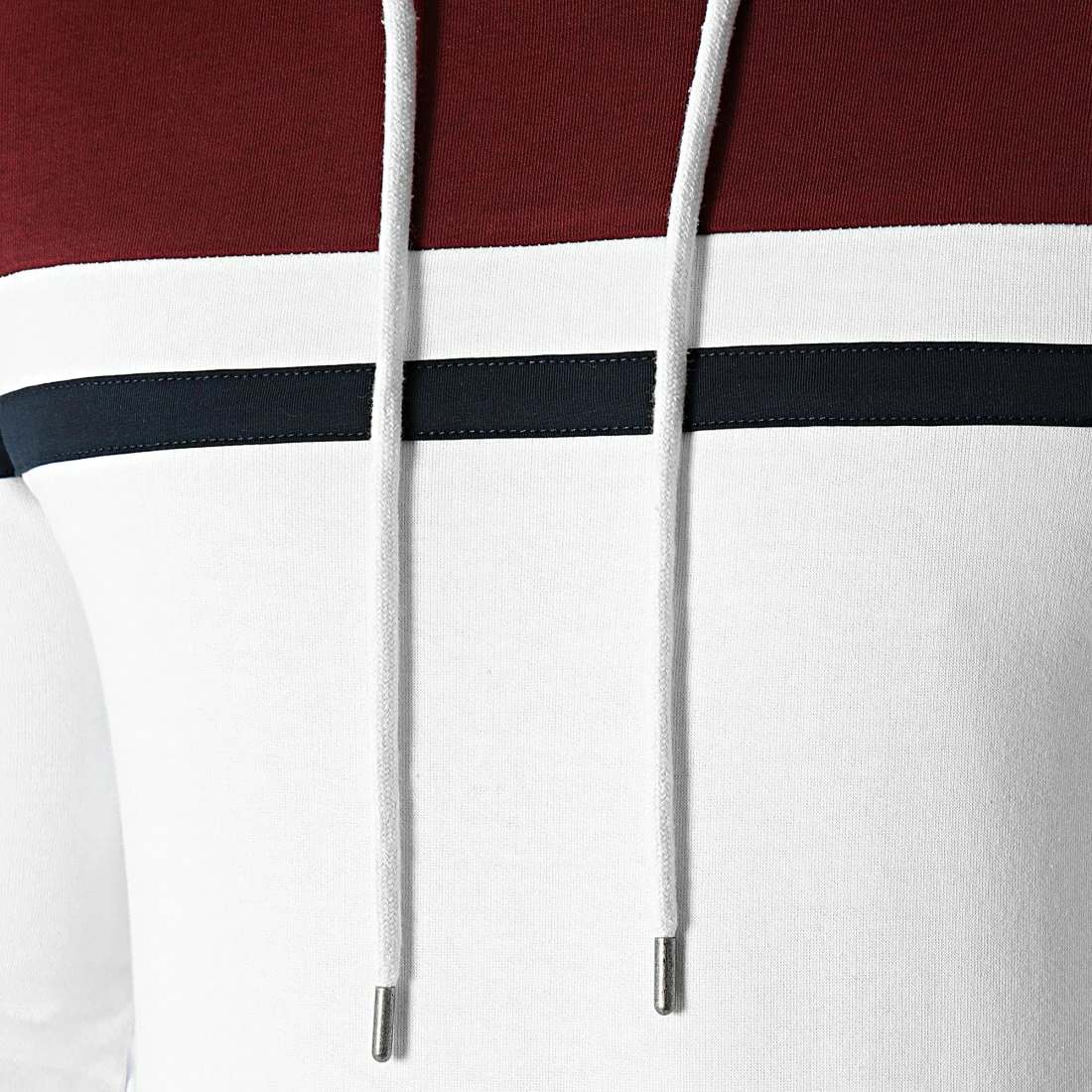 Sortie 🎉 Sweat Capuche Tricolore 1430 Blanc Bordeaux Bleu Marine de LBO 😍 4 Sortie 🎉 Sweat Capuche Tricolore 1430 Blanc Bordeaux Bleu Marine de LBO 😍 – Image 2