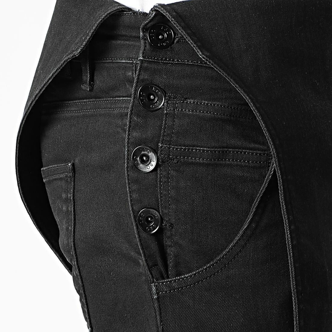 Coupon đ„ Salopette en Jean Slim 1458 Noir Denim de LBO â 4 Coupon đ„ Salopette en Jean Slim 1458 Noir Denim de LBO â â Image 2