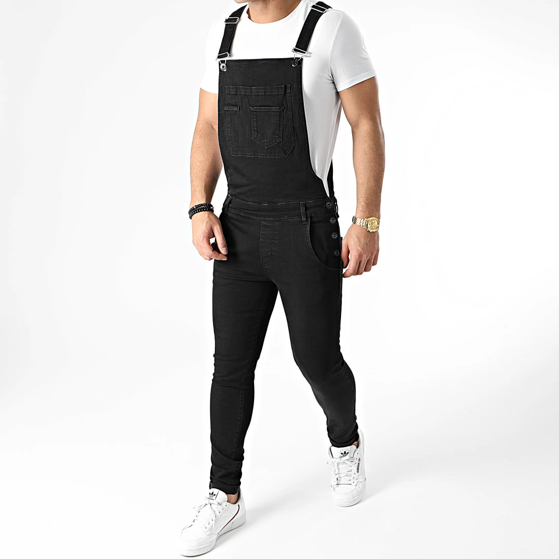 Coupon đ„ Salopette en Jean Slim 1458 Noir Denim de LBO â 5 Coupon đ„ Salopette en Jean Slim 1458 Noir Denim de LBO â â Image 3