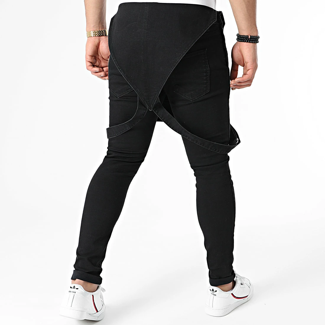 Coupon đ„ Salopette en Jean Slim 1458 Noir Denim de LBO â 6 Coupon đ„ Salopette en Jean Slim 1458 Noir Denim de LBO â â Image 4