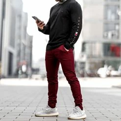 Remise 💯 Pantalon Chino Skinny 1445 Bordeaux de LBO 🥰 -France LBO Soldes Boutique lbo 243255 FAB SHALBO 1445 20210309T081140 05