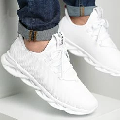 Promo ❤️ Baskets Mesh 1341 Blanc de LBO ✔️