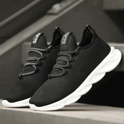 Meilleur prix ⭐ Baskets Mesh 1343 Noir Blanc de LBO ❤️ -France LBO Soldes Boutique lbo 243471 FAB SHALBO 1343 20210521T160532 05