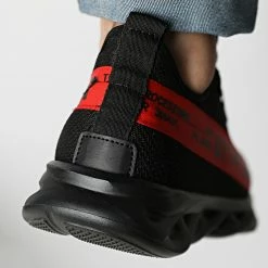 De gros 😉 Baskets Bande Rouge 1346 Noir de LBO ✨ -France LBO Soldes Boutique lbo 243473 FAB SHALBO 1346 20210209T154513 04