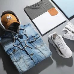 Meilleure affaire ✔️ Baskets Bande Gris 1348 Blanc de LBO 😍 -France LBO Soldes Boutique lbo 243475 FAB SHALBO 1348 20210730T092416 06