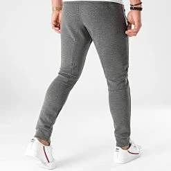 Promo 🥰 Pantalon Jogging 1331 Gris Anthracite Chiné de LBO ⌛ -France LBO Soldes Boutique lbo 243527 FAB SHALBO 1331 20210128T143145 04