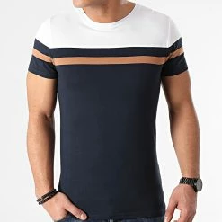 Les meilleures critiques de 🎁 Tee 👕 Shirt Tricolore 1474 Bleu Marine Blanc de LBO ⌛