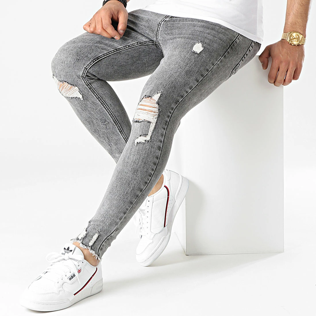 Offres 💯 Jean Skinny LB054D8AH2 Gris de LBO 🎁 5 Offres 💯 Jean Skinny LB054D8AH2 Gris de LBO 🎁 – Image 3