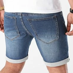 Top 10 💯 Short Jean Jogg BP154PE21 Bleu Denim de LBO ⭐ -France LBO Soldes Boutique lbo 245461 FAB LBO BP154PE21 JOGGJEANBRUT 20210514T165639 04