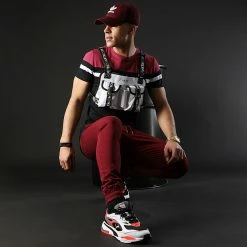 Grosses soldes ⌛ Tee 👕 Shirt Tricolore 1433 Bordeaux Blanc Noir de LBO 🎁 -France LBO Soldes Boutique lbo 246337 FAB SHALBO 1433 20210205T145117 04