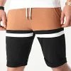 Grosses soldes 🎁 Short Jogging Tricolore 1506 Camel Blanc Noir de LBO 👍 -France LBO Soldes Boutique lbo 247254 FAB SHALBO 1506 20210219T082925 01