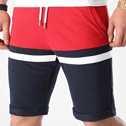 Les meilleures critiques de 😀 Short Jogging Tricolore 1507 Rouge Bleu Marine de LBO 🛒