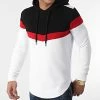 Meilleur prix ✔️ Sweat Capuche Oversize Tricolore Retro 1558 Noir Rouge Blanc de LBO 🧨 -France LBO Soldes Boutique lbo 249814 FAB SHALBO 1558 20210312T153437 01
