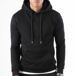 Promo ⌛ Lot de 2 Sweats Capuche 1577 Noir Rouge de LBO 😉 -France LBO Soldes Boutique lbo 249816 FAB SHALBO 1577 20220919T153546 03