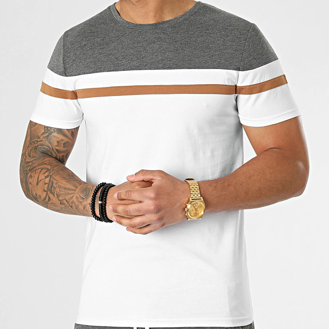 Budget ✨ Ensemble Tee 👕 Shirt Et Short 1560 Gris Anthracite Camel Blanc de LBO 🛒 4 Budget ✨ Ensemble Tee 👕 Shirt Et Short 1560 Gris Anthracite Camel Blanc de LBO 🛒 – Image 2