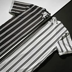 Meilleure affaire 🥰 Tee 👕 Shirt Oversize A Rayures 1248 Blanc de LBO ❤️ -France LBO Soldes Boutique lbo 255624 FAB SHALBO 1248 20210520T163719 03