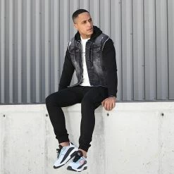 Meilleure vente ✔️ Veste Jean A Capuche 1518 Noir de LBO 🥰 -France LBO Soldes Boutique lbo 256835 FAB SHALBO 1518 20210707T082748 06