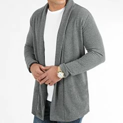 Budget 👏 Gilet Oversize 1627 Gris Anthracite de LBO 🌟 -France LBO Soldes Boutique lbo 256866 FAB SHALBO 1627 20211018T124559 03