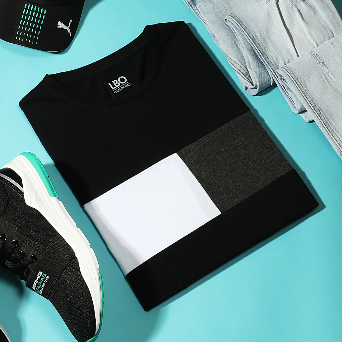 Coupon 🥰 Tee 👕 Shirt Empiècement Bicolore 1647 Noir de LBO ✨ 6 Coupon 🥰 Tee 👕 Shirt Empiècement Bicolore 1647 Noir de LBO ✨ – Image 4