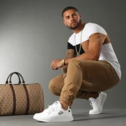 Offres ⭐ Tee 👚 Shirt Empiècement Bicolore 1648 Blanc de LBO 🎉 -France LBO Soldes Boutique lbo 258498 FAB SHALBO 1648 20210505T095049 03