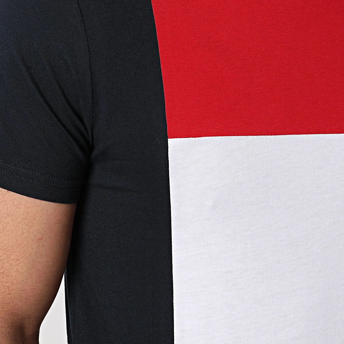 De gros 🎁 Tee 👕 Shirt Bande Tricolore 1621 Blanc Bleu Marine Rouge de LBO 😍 4 De gros 🎁 Tee 👕 Shirt Bande Tricolore 1621 Blanc Bleu Marine Rouge de LBO 😍 – Image 2