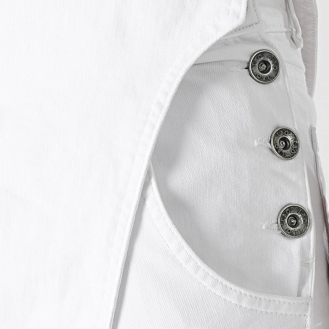 Top 10 🎁 Salopette En Jean Slim 1712 Blanc Denim de LBO ✨ 4 Top 10 🎁 Salopette En Jean Slim 1712 Blanc Denim de LBO ✨ – Image 2