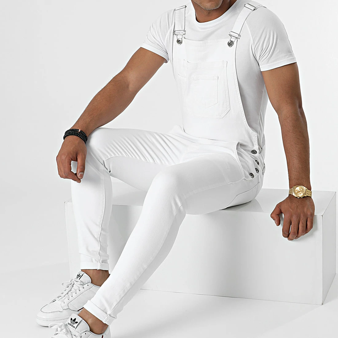 Top 10 🎁 Salopette En Jean Slim 1712 Blanc Denim de LBO ✨ 5 Top 10 🎁 Salopette En Jean Slim 1712 Blanc Denim de LBO ✨ – Image 3