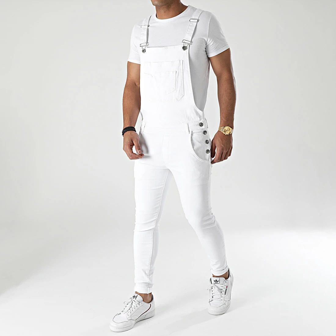 Top 10 🎁 Salopette En Jean Slim 1712 Blanc Denim de LBO ✨ 7 Top 10 🎁 Salopette En Jean Slim 1712 Blanc Denim de LBO ✨ – Image 5