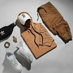 Budget ✔️ Tee 👕 Shirt Capuche Oversize 1623 Camel de LBO 🔔 -France LBO Soldes Boutique lbo 262197 FAB SHALBO 1623 20210623T091558 55