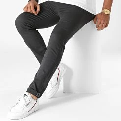 Meilleur prix 🎁 Pantalon Chino 1204 Gris Anthracite de LBO 👏 -France LBO Soldes Boutique lbo 262921 FAB SHALBO 1204 20210625T073703 03