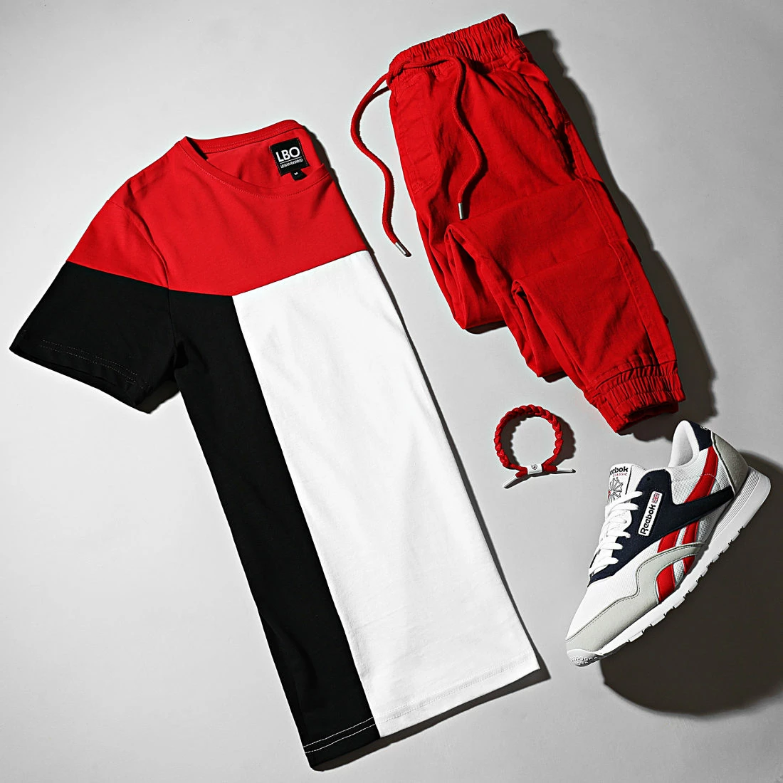 Offres ✨ Tee 👕 Shirt Tricolore 1653 Noir Rouge Blanc de LBO 🔥 5 Offres ✨ Tee 👕 Shirt Tricolore 1653 Noir Rouge Blanc de LBO 🔥 – Image 3