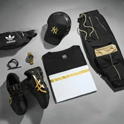 Sortie 👍 Tee 👕 Shirt Tricolore Bande Gold 1572 Blanc de LBO 🛒 -France LBO Soldes Boutique lbo 263479 FAB SHALBO 1572 20210715T082549 03