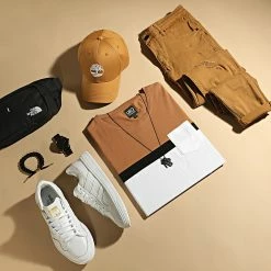 Meilleure affaire 💯 Tee 👚 Shirt Poche Tricolore 1704 Camel Blanc de LBO 😀 -France LBO Soldes Boutique lbo 263558 FAB SHALBO 1704 20210428T090335 03