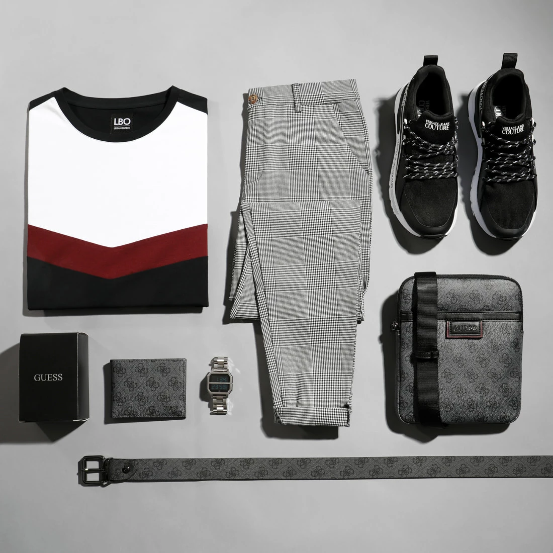 Le moins cher 👍 Tee 👚 Shirt Tricolore 1620 Noir Blanc Bordeaux de LBO 🌟 5 Le moins cher 👍 Tee 👚 Shirt Tricolore 1620 Noir Blanc Bordeaux de LBO 🌟 – Image 3