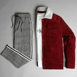 Acheter 👍 Pantalon Carreaux Avec Bandes 0026 Gris Noir Blanc de LBO ✨ -France LBO Soldes Boutique lbo 264697 FAB 1070574 0026 20210921T093803 06