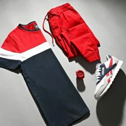 Tout neuf 👍 Tee 👕 Shirt Tricolore 679 Bleu Marine Rouge Blanc de LBO 😉 -France LBO Soldes Boutique lbo 265002 FAB SHALBO 679 TS 20210614T083017 05