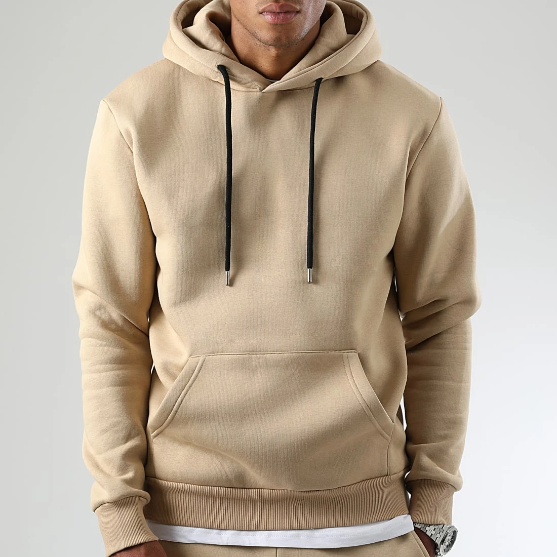 Le moins cher 🤩 Lot de 2 Sweats Capuche 1768 Beige Noir de LBO 😉 5 Le moins cher 🤩 Lot de 2 Sweats Capuche 1768 Beige Noir de LBO 😉 – Image 3