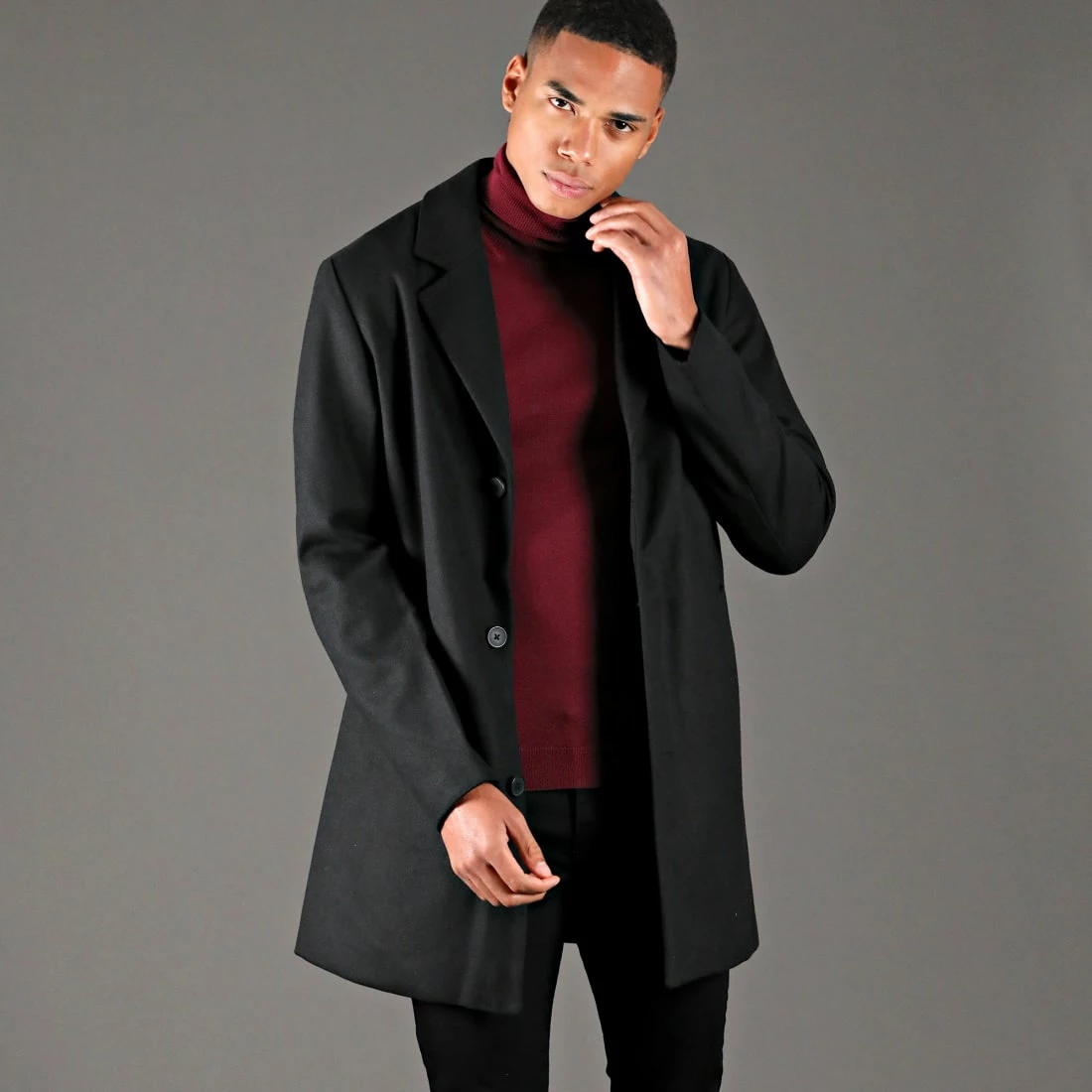 Remise 🥰 Pull Col Roulé Slim Fit JUM-87 Bordeaux de LBO ⌛ 6 Remise 🥰 Pull Col Roulé Slim Fit JUM-87 Bordeaux de LBO ⌛ – Image 4