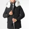 Offres 🎁 Parka Tech Premium Avec Fourrure Blanche 0024 Noir de LBO 🔔 -France LBO Soldes Boutique lbo 266918 FAB LBO 1070510 0024 20211112T145155 01