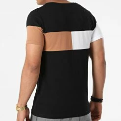 Acheter 😍 Tee 👚 Shirt Empiècement Bicolore 1816 Noir de LBO 😍 -France LBO Soldes Boutique lbo 268070 FAB SHALBO 1816 20210709T152956 03