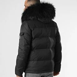 Meilleure affaire 😍 Doudoune Capuche Tech Puffer Avec Fourrure Noir 0020 Noir de LBO ⭐ -France LBO Soldes Boutique lbo 269125 FAB LBO 1070510 0020 20211117T112705 04