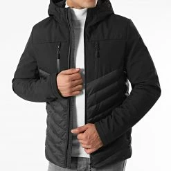 Nouveau 💯 Doudoune Capuche Tech Fitted 0021 Noir de LBO 🎉 -France LBO Soldes Boutique lbo 269126 FAB LBO 1070510 0021 20211008T135519 01