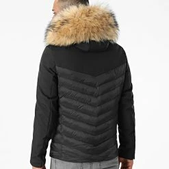 Meilleure affaire 🤩 Doudoune Capuche Tech Fitted Avec Fourrure Beige 0027 Noir de LBO 🔥 -France LBO Soldes Boutique lbo 269128 FAB LBO 1070510 0027 20211008T135604 04