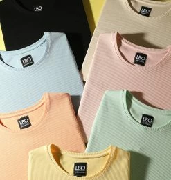 Top 10 😀 Tee 👚 Shirt Oversize 1851 Jaune Pastel de LBO 🔥 -France LBO Soldes Boutique lbo 269820 FAB SHALBO 1851 20210720T084041 03