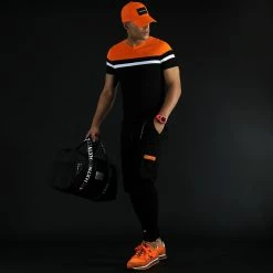 Grosses soldes 🔥 Tee 👚 Shirt Tricolore 1633 Noir Orange de LBO 🎁 -France LBO Soldes Boutique lbo 270334 FAB SHALBO 1633 20210726T140710 06