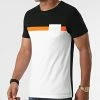 Sortie 🌟 Tee 👕 Shirt Poche Tricolore 1853 Noir Blanc Orange de LBO 🌟