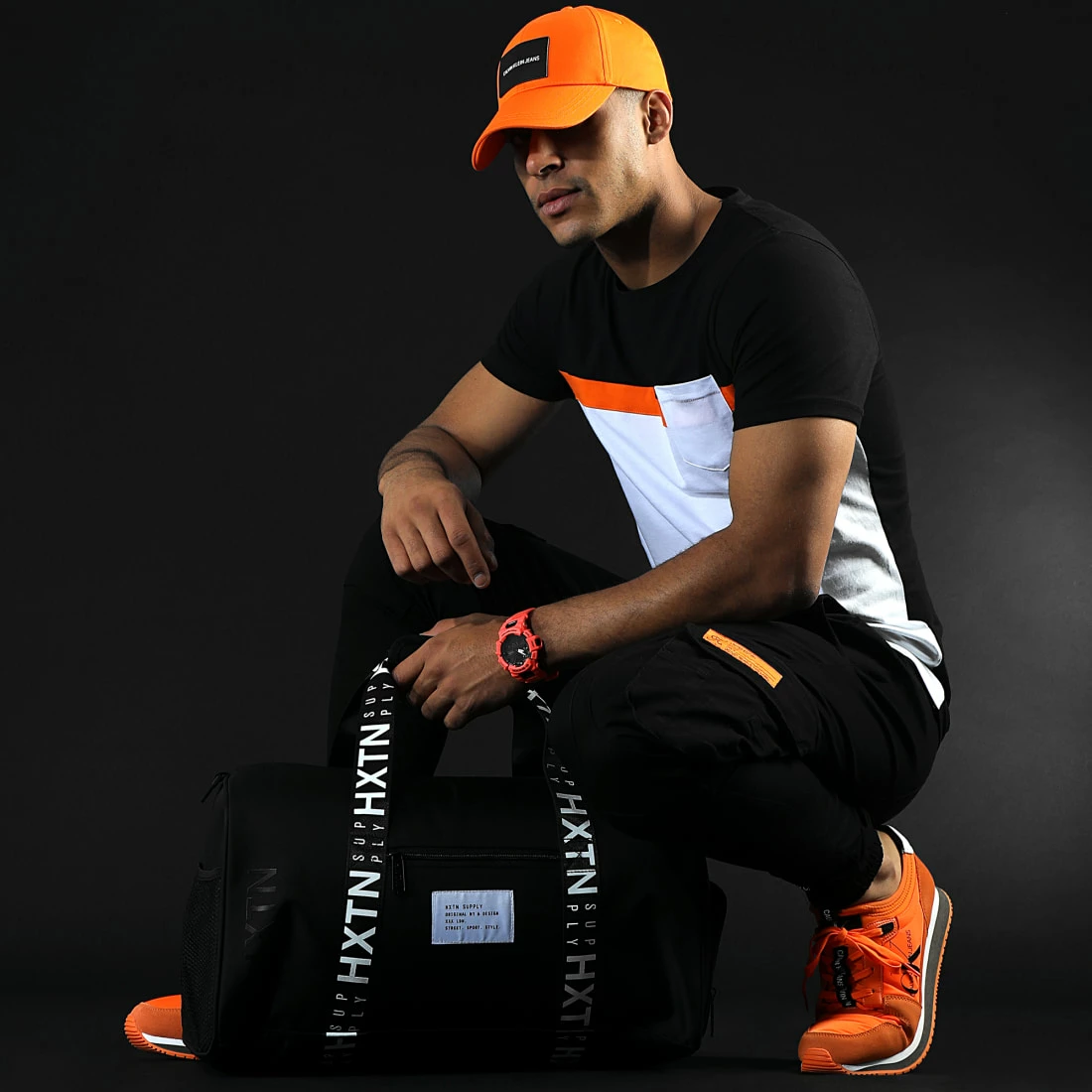 Sortie 🌟 Tee 👕 Shirt Poche Tricolore 1853 Noir Blanc Orange de LBO 🌟 6 Sortie 🌟 Tee 👕 Shirt Poche Tricolore 1853 Noir Blanc Orange de LBO 🌟 – Image 4