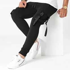 Meilleure affaire 🧨 Pantalon Jogging Cargo 1771 Noir de LBO ❤️ -France LBO Soldes Boutique lbo 271046 FAB SHALBO 1771 20210719T152448 03